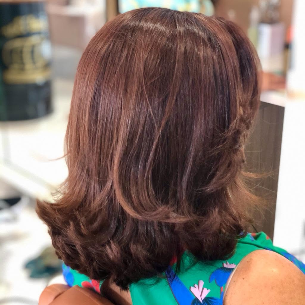 Corte e tratamento capilar realizado no S.M Studio de Beleza